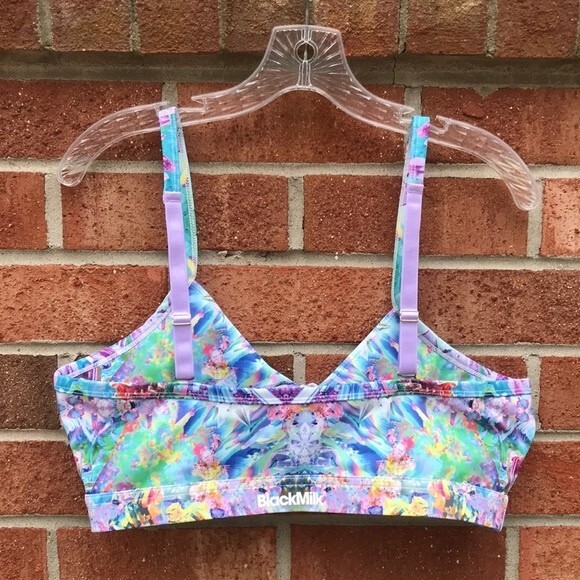 BlackMilk Sports Bra Top Crystals Pattern sz L - Picture 3 of 16